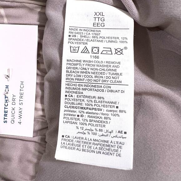 Old Navy Active Womens Athletic Summer Shorts Stretch Quick Dry Lined Beige XXL - Picture 6 of 6